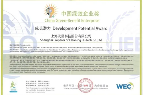 Premio a la empresa de eficiencia verde de China